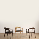 Chaise à bras \'Aspa\' - Brun foncé