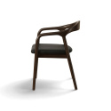 Chaise à bras \'Aspa\' - Brun foncé