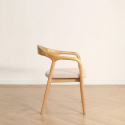 Chaise à bras \'Aspa\' - Naturel/beige
