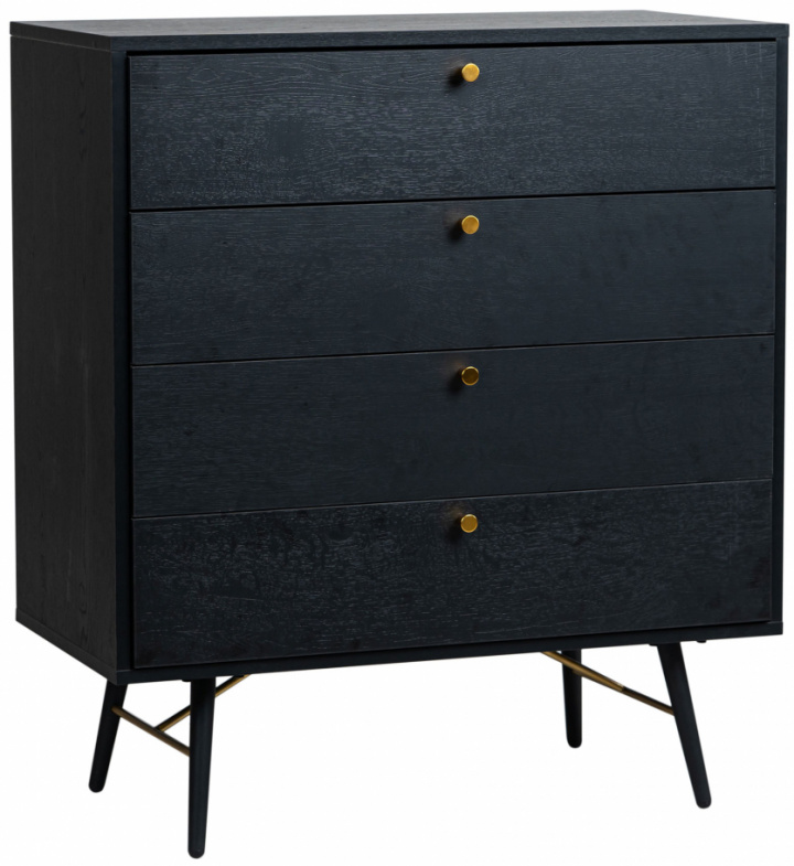 Commode \'Lux\' - Noir/ Laiton dans le groupe Meubles / Étagères & rangement / Commodités chez Reforma (LUXCD01)