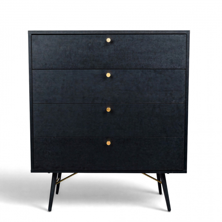 Commode \'Lux\' - Noir/ Laiton dans le groupe Meubles / Étagères & rangement / Commodités chez Reforma (LUXCD01)