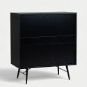 Commode \'Lux\' - Noir/ Laiton
