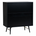 Commode \'Lux\' - Noir/ Laiton