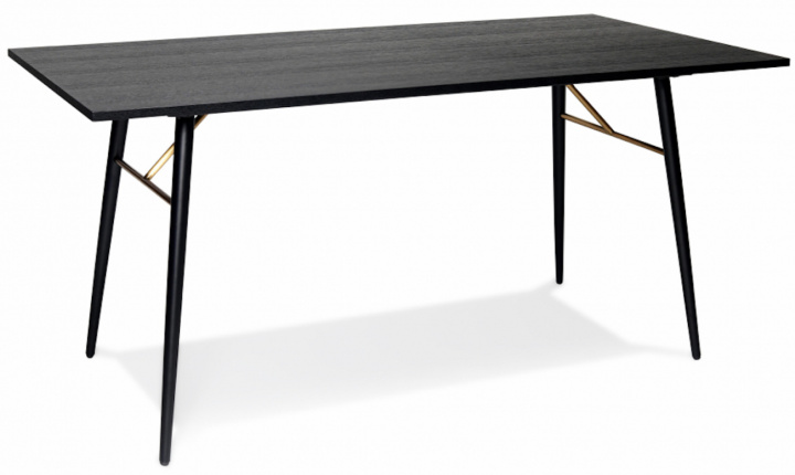Table à manger \'Lux\' 160x90cm - Noir/ Laiton dans le groupe Meubles / Tables / Table à manger chez Reforma (LUXDT01)