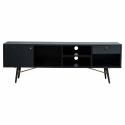 Meuble TV \'Lux\' - Noir/ Laiton