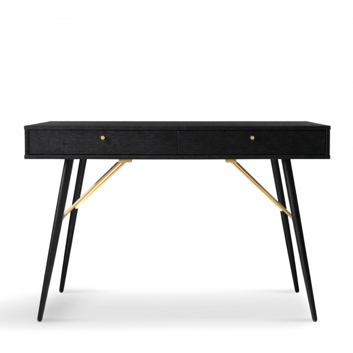 Bureau \'Lux\' - Noir/ Laiton dans le groupe Meubles chez Reforma (LUXWD01)
