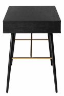 Bureau \'Lux\' - Noir/ Laiton