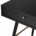 Bureau \'Lux\' - Noir/ Laiton