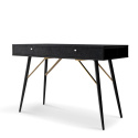 Bureau \'Lux\' - Noir/ Laiton