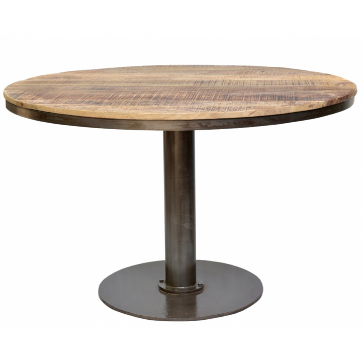 Table à manger ronde vintage \'Jack\' - Naturel dans le groupe Meubles / Tables / Tables rondes chez Reforma (M03090)