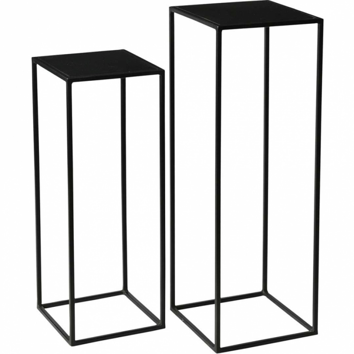 Piedestal \'Pedi\' - Noir dans le groupe Meubles / Tables / Tables d\'appoint chez Reforma (M0551)