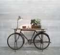 Table d\'appoint Vintage bicycle - Bois/Fer