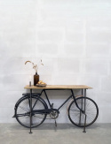 Table d\'appoint Vintage bicycle - Bois/Fer
