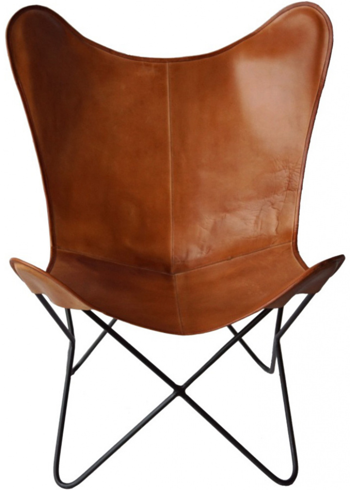 Fauteuil Vintage - Cuir/Fer dans le groupe Meubles / Meubles d\'assise / Fauteuils chez Reforma (MA0215)