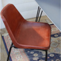 Fauteuil Vintage - Cuir/Fer