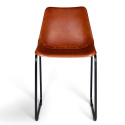 Fauteuil Vintage - Cuir/Fer