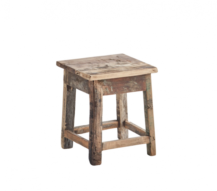 Tabouret \'Recycled\' - Nature/bois recyclé dans le groupe Meubles / Meubles d\'assise / Tabourets chez Reforma (MND0127)