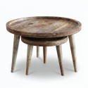 Table basse \'Manarola\' 2 pièces - Brun