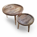 Table basse \'Manarola\' 2 pièces - Brun