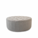 Pouf \'Dimple\' Rond 100cm - Gris