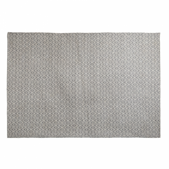 Tapis \'Cozy Luxury\' 200x300cm - Gris/Blanc dans le groupe Décoration / Tapis / Tapis recyclés chez Reforma (Pet-Pattern-200x300)