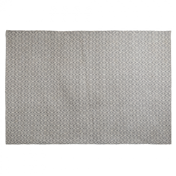 Tapis \'Cozy Luxury\' 60x90cm - Gris/Blanc dans le groupe Décoration / Tapis / Tapis recyclés chez Reforma (Pet-Pattern-60x90)