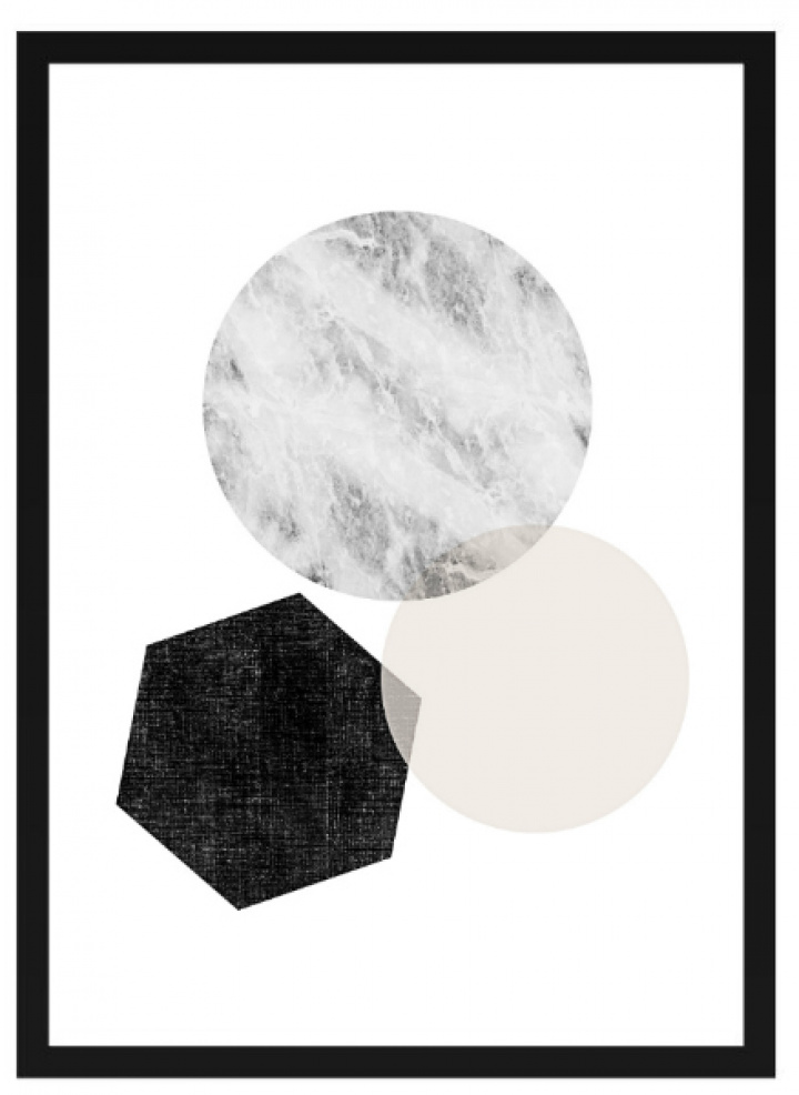 Affiche - \'Géométrique x3\' dans le groupe Décoration / Décoration / Tableaux & affiches chez Reforma (Poster_geometriskx3)