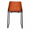Chaise Vintage - Cuir/Fer