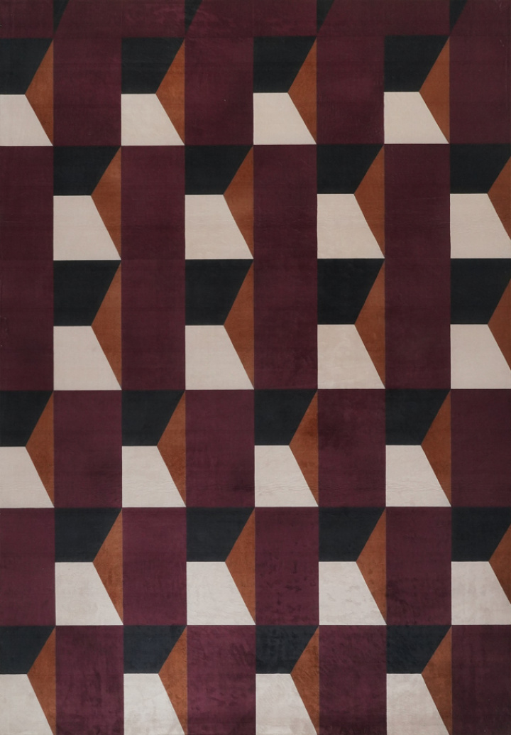 Tapis \'Valora\' - Rouge/Violet dans le groupe Décoration / Tapis chez Reforma (RG01-266)