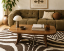 Tapis « Marovi » - Marron/Blanc