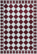Tapis « Crestina » - Rouge/Blanc