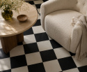Tapis « Carrano » - Noir/Blanc