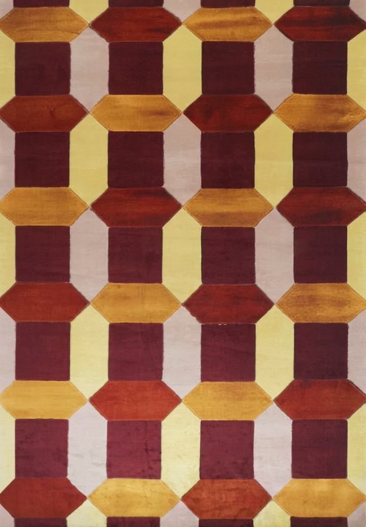 Tapis « Oralia » - Rouge/Multicolore dans le groupe CAMPAGNE chez Reforma (RG01-84)