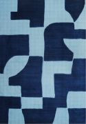 Tapis \'Velenna\' 160x230 cm - Bleu