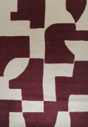 Tapis \'Velenna\' 200x280 cm - Rouge/Beige