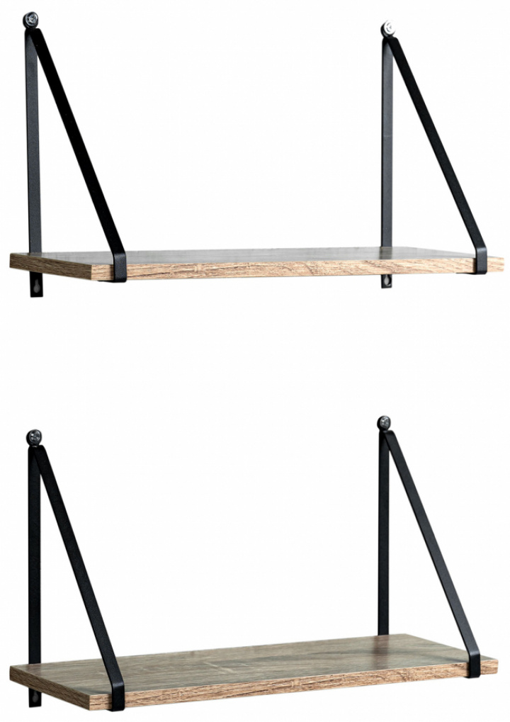 2-pack Étagères murales \'Triangle\' - Naturel dans le groupe Meubles / Étagères & rangement / Étagères murales chez Reforma (RH1905-17)