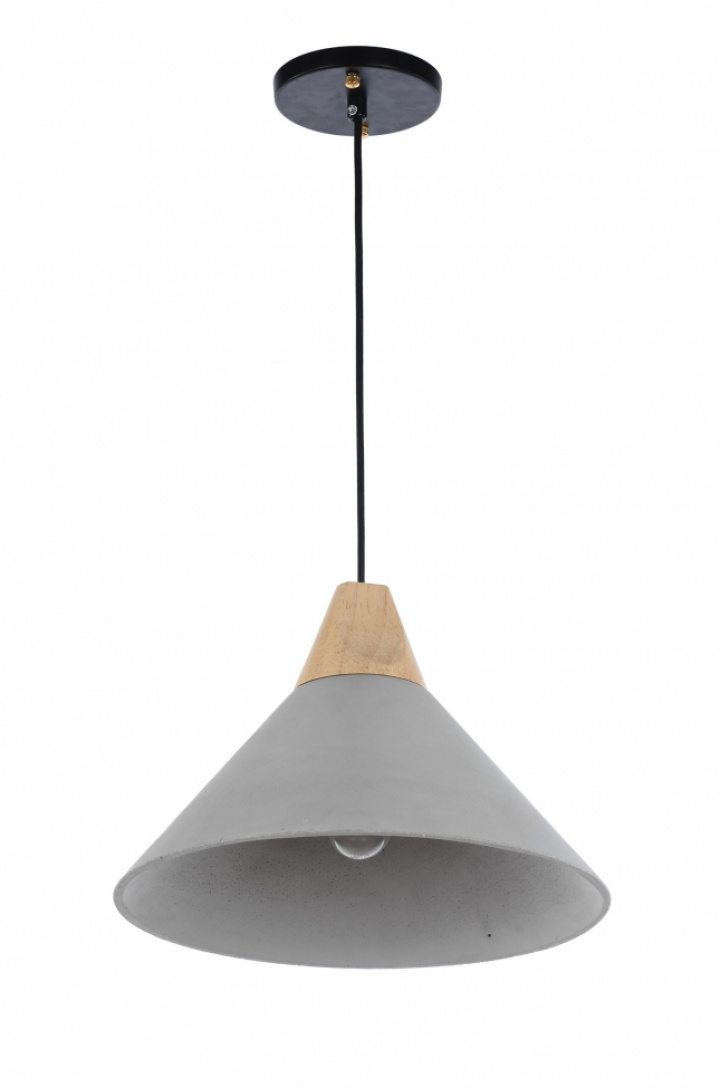 Plafonnier \'Morris\' - Bois/Ciment dans le groupe Éclairage / Lampes / Lampes de plafond chez Reforma (RH190)
