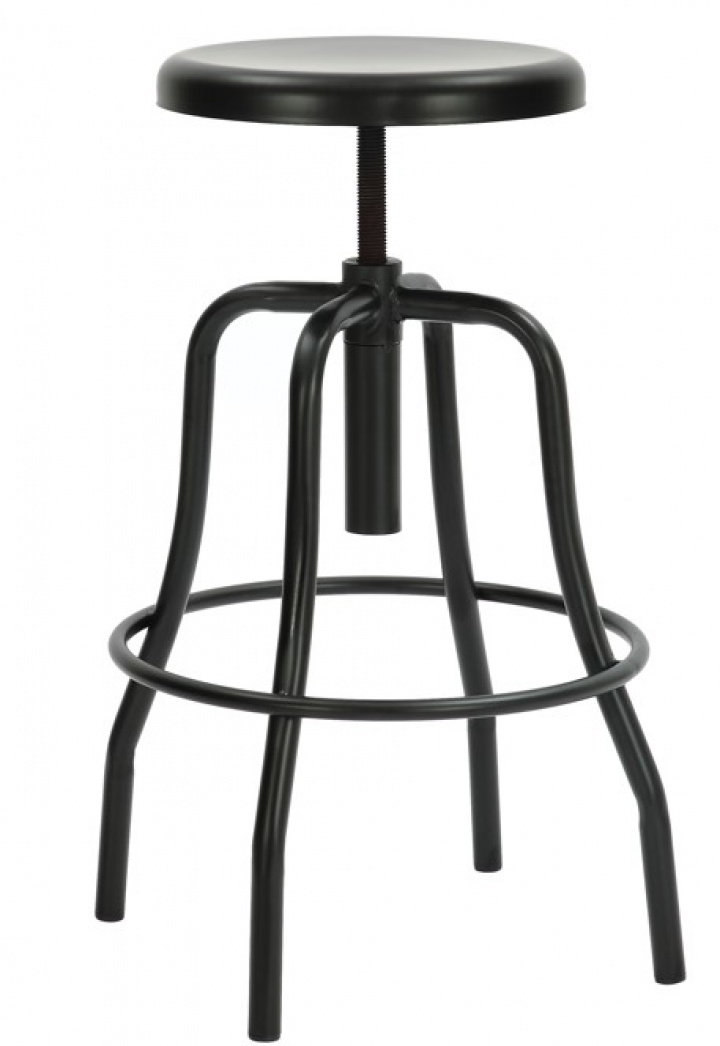 Tabouret \'Forshaga\' - Noir dans le groupe Meubles / Meubles d\'assise / Tabourets de bar chez Reforma (RS-02-M-black)