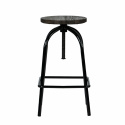 Tabouret \'Frans\' - Brun clair/Noir