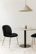 Chaise \'Lux\' - Noir/Argent