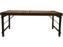 Table à manger Vintage 180x90cm - Bois/Fer