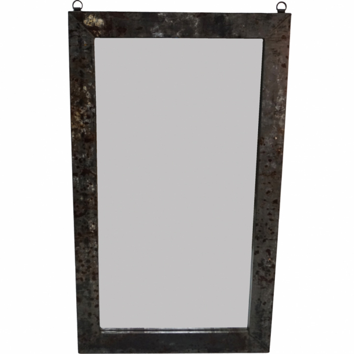 Miroir avec cadre en fer Vintage - Gris dans le groupe Décoration / Décoration / Miroirs chez Reforma (SG1518)