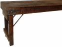 Banc bas en bois - Vintage