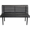 Banc avec lattes Vintage - Noir