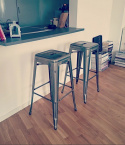Tabouret \'Montmartre\' 77cm - Acier