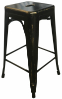 Tabouret \'Montmartre\' 65cm - Vintage Noir