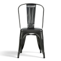 Chaise \'Montmartre\' - Acier rustique