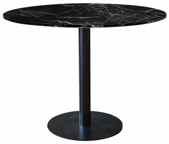 Table à manger \'Marbleous\' Ronde 100cm - Noir dans le groupe Meubles / Tables / Tables rondes chez Reforma (ST-050B-100)