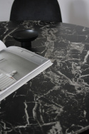 Table à manger \'Marbleous\' Ronde 100cm - Noir