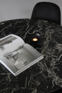 Table à manger \'Marbleous\' Ronde 100cm - Noir